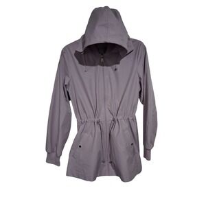 Bernardo Quiet Luxury Womens size Medium Lightweight Hooded Jacket Preppy Casual